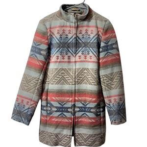 Cowgirl Legend Aztec Print Coat Medium EUC
